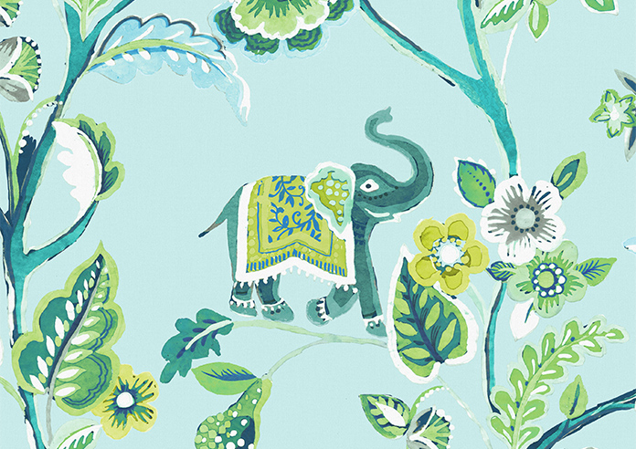 Gujarat, Cyan - Made to Measure Curtain - Image 8